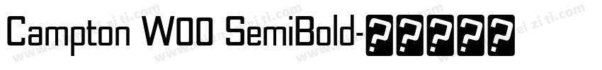 Campton W00 SemiBold字体转换